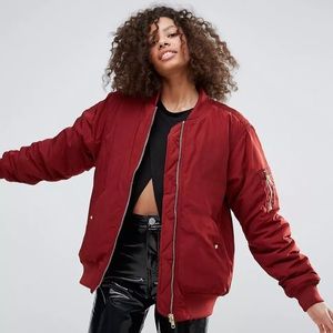 Oversized bomber jacket